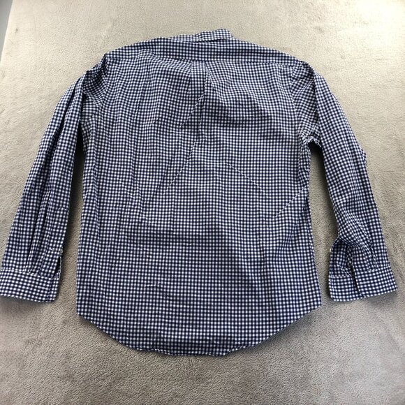 Ralph Lauren Men’s Shirt Large Long Sleeve Blue Gingham Button Down Y2K Casual - Picture 10 of 10